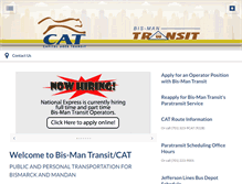 Tablet Screenshot of bismantransit.com